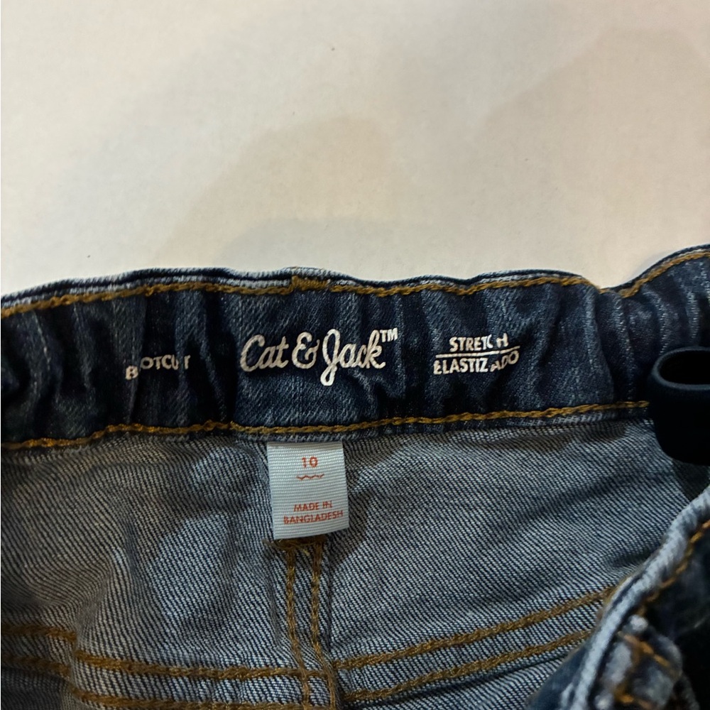 Cat & Jack Boys 10 Blue Denim Pants - Picture 2 of 8